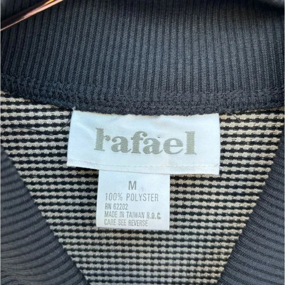 Rafael Mens Front Zip Stylish Jacket Black Size Medium to Large - Picture 6 of 12